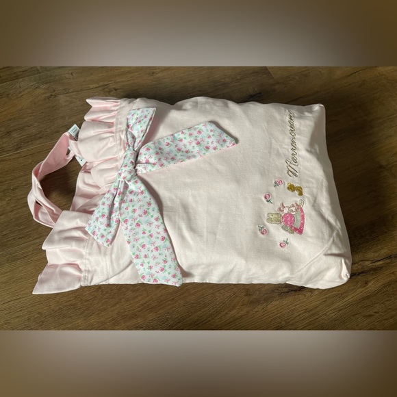 One Left! MARRONCREAM-VERY RARE (NWT) Zipped Pink Canvas Tote Bag with a Ribbon. - Picture 7 of 16